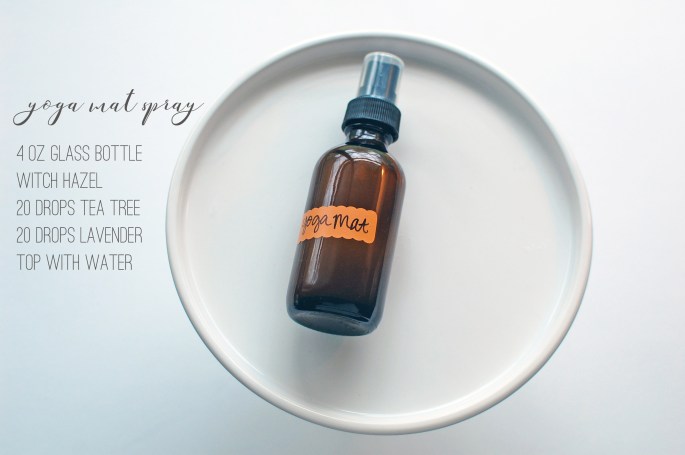 yoga mat spray